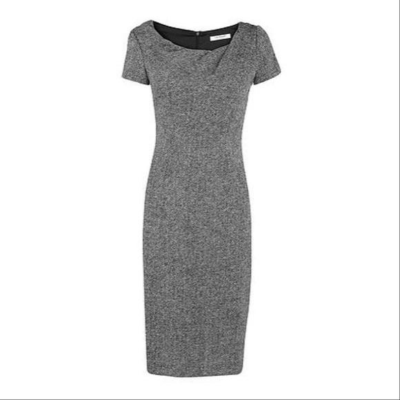 LK Dresses Lk Rhian Dress Size 4 Wool Herringbone